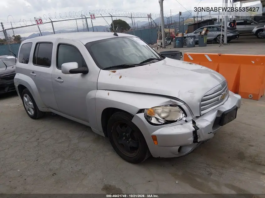 CHEVROLET HHR 2011, VIN 3GNBABFW2BS535427