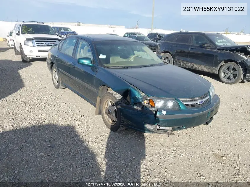 CHEVROLET IMPALA 2000, VIN 2G1WH55KXY9131022