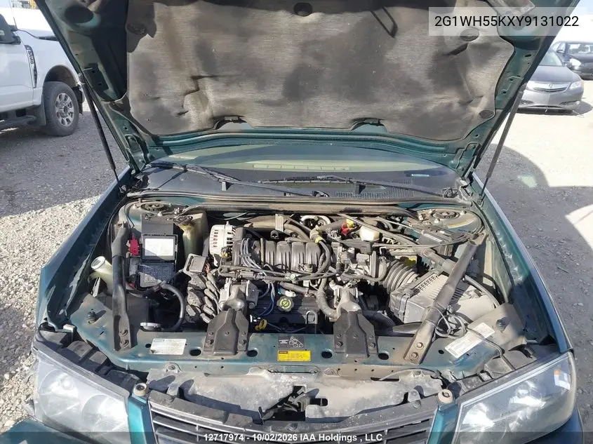 2000 CHEVROLET IMPALA VIN 2G1WH55KXY9131022 — фото 10