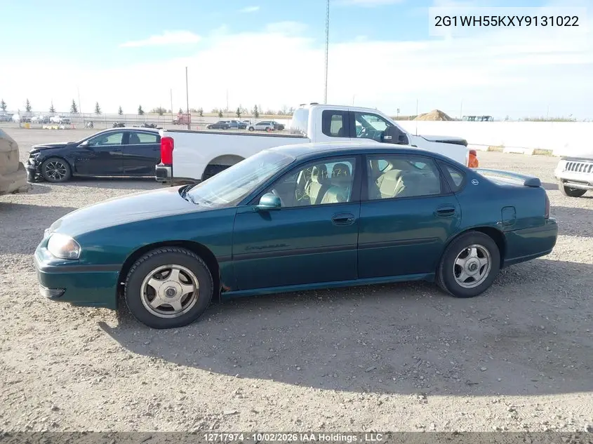 2000 CHEVROLET IMPALA VIN 2G1WH55KXY9131022 — фото 14