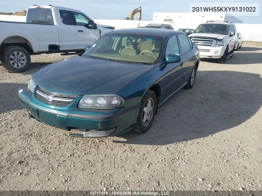 2000 CHEVROLET IMPALA VIN 2G1WH55KXY9131022 — фото 2