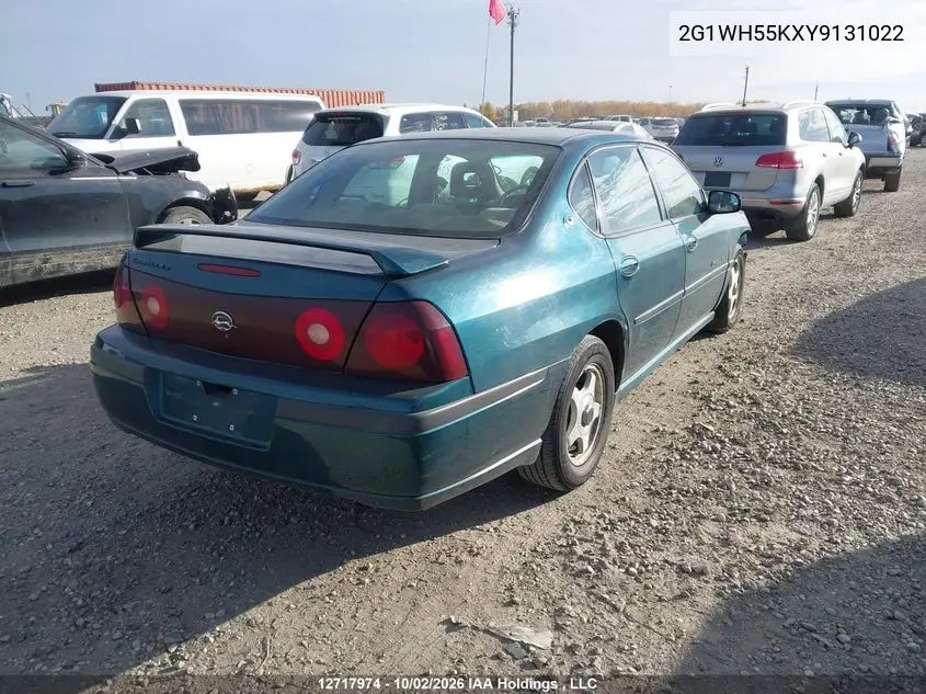2000 CHEVROLET IMPALA VIN 2G1WH55KXY9131022 — фото 4