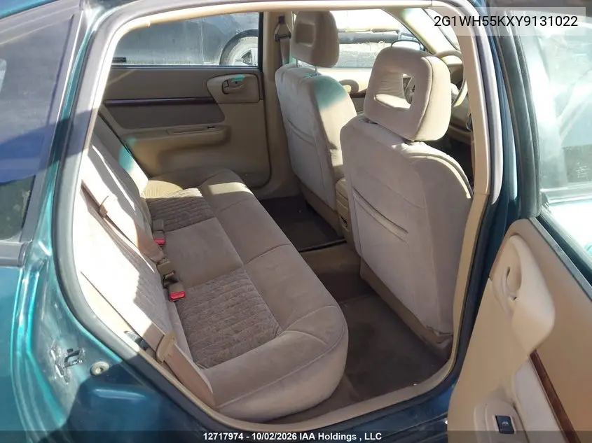 2000 CHEVROLET IMPALA VIN 2G1WH55KXY9131022 — фото 8