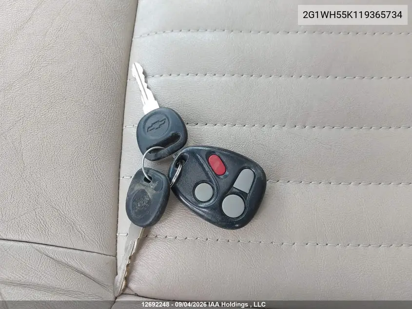 2001 CHEVROLET IMPALA VIN 2G1WH55K119365734 — фото 11