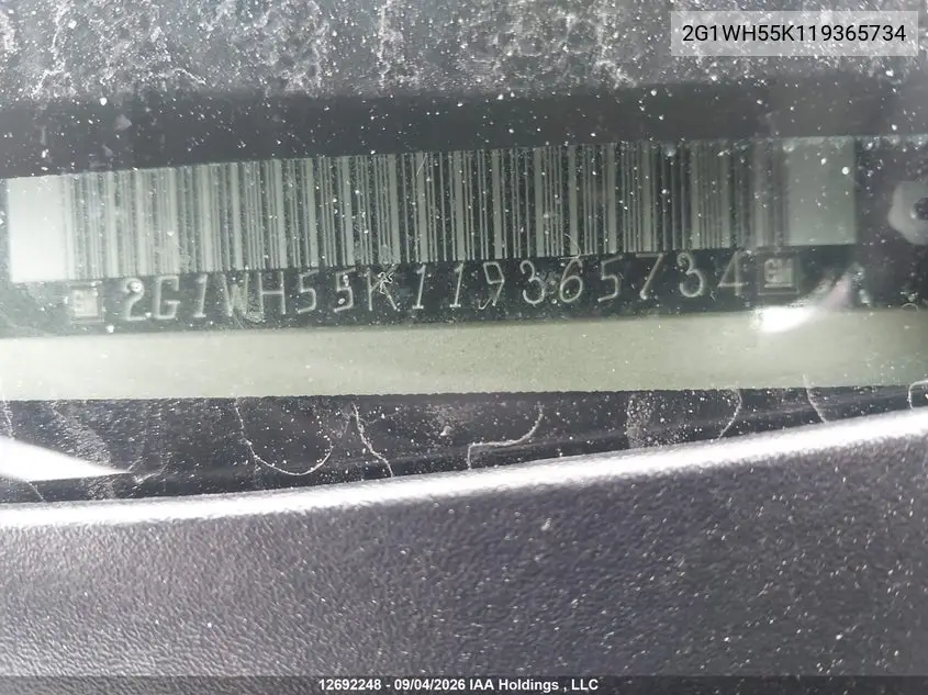 2001 CHEVROLET IMPALA VIN 2G1WH55K119365734 — фото 19