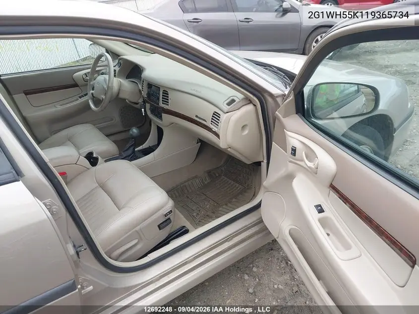 2001 CHEVROLET IMPALA VIN 2G1WH55K119365734 — фото 5