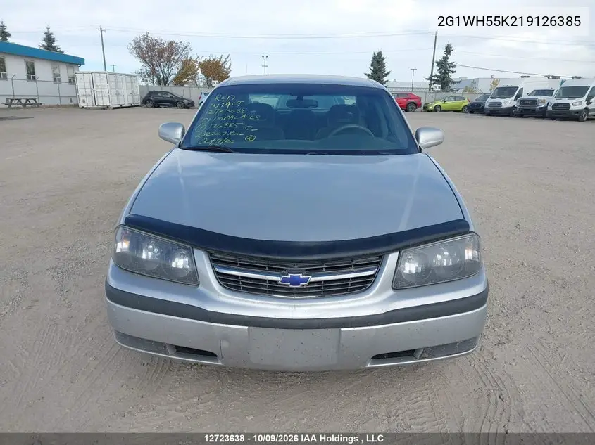 2001 CHEVROLET IMPALA VIN 2G1WH55K219126385 — фото 13