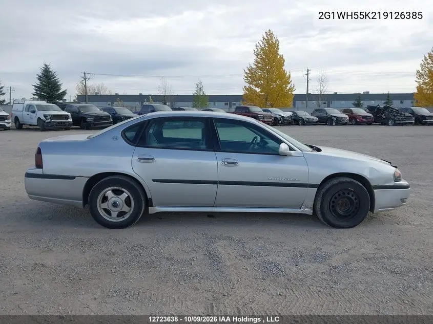 2001 CHEVROLET IMPALA VIN 2G1WH55K219126385 — фото 14