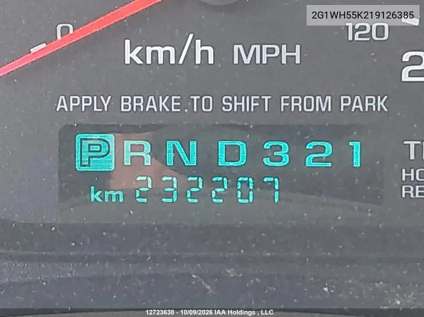 2001 CHEVROLET IMPALA VIN 2G1WH55K219126385 — фото 16