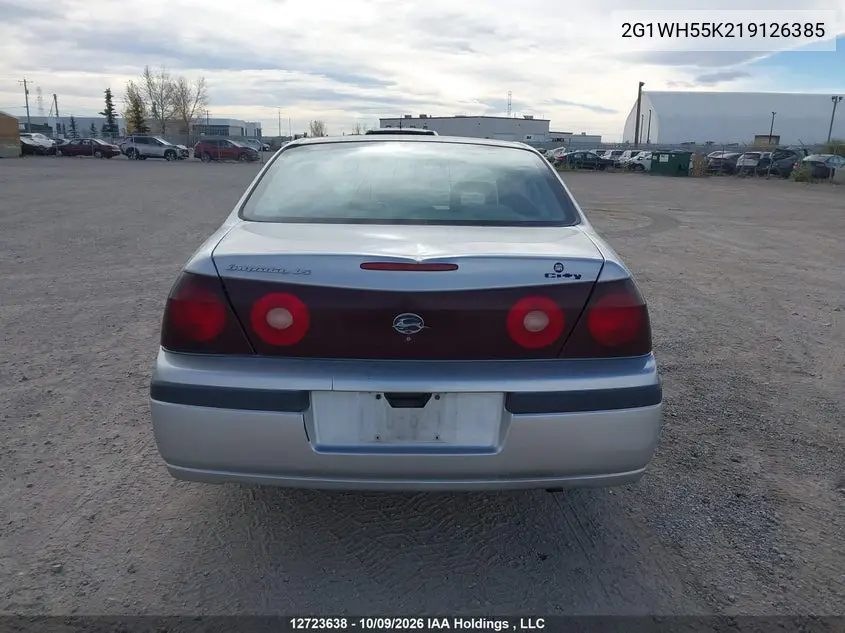 2001 CHEVROLET IMPALA VIN 2G1WH55K219126385 — фото 17