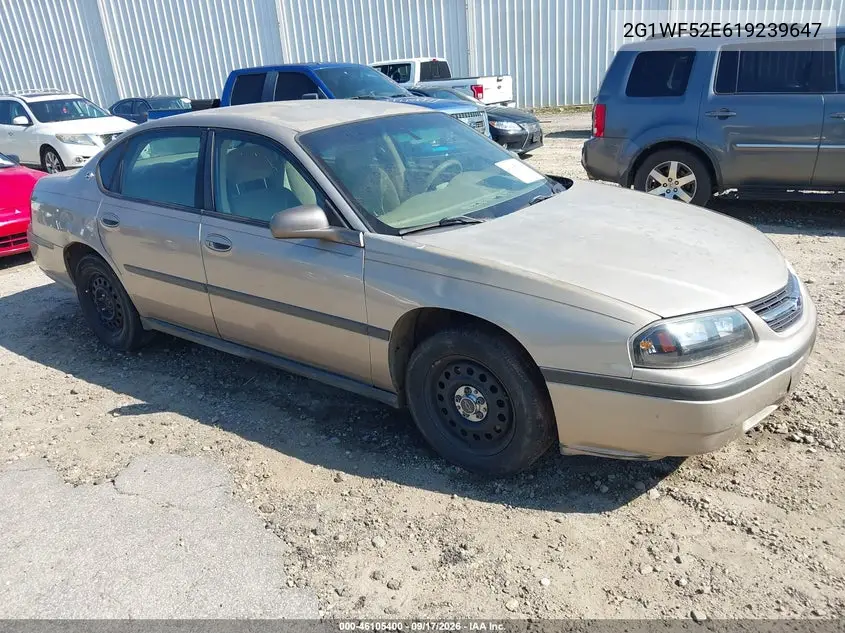 CHEVROLET IMPALA 2001, VIN 2G1WF52E619239647