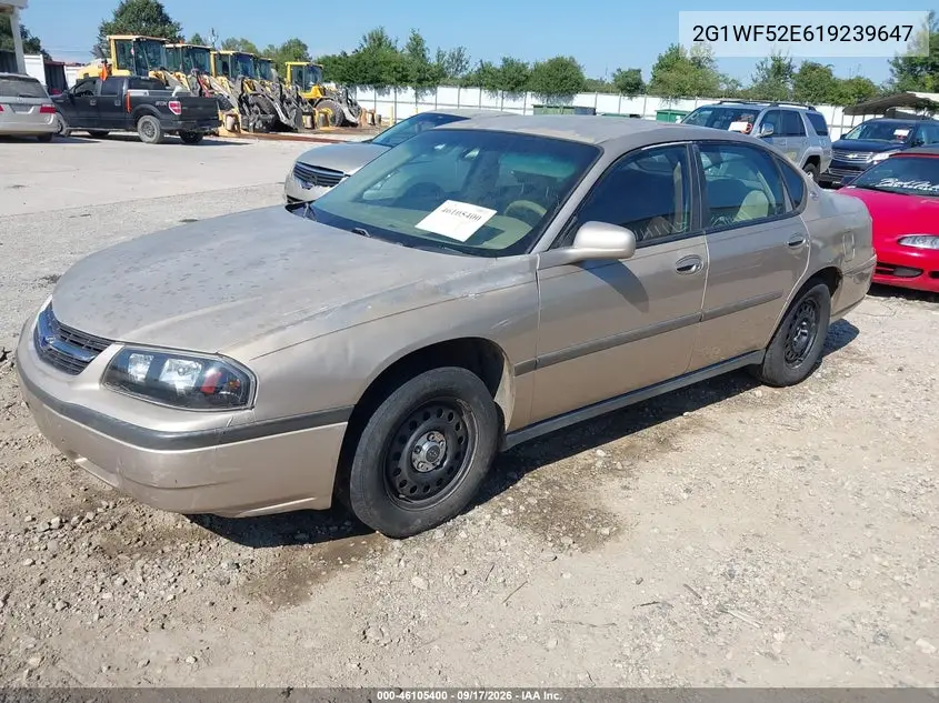2001 CHEVROLET IMPALA VIN 2G1WF52E619239647 — фото 2