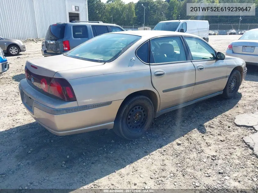 2001 CHEVROLET IMPALA VIN 2G1WF52E619239647 — фото 4