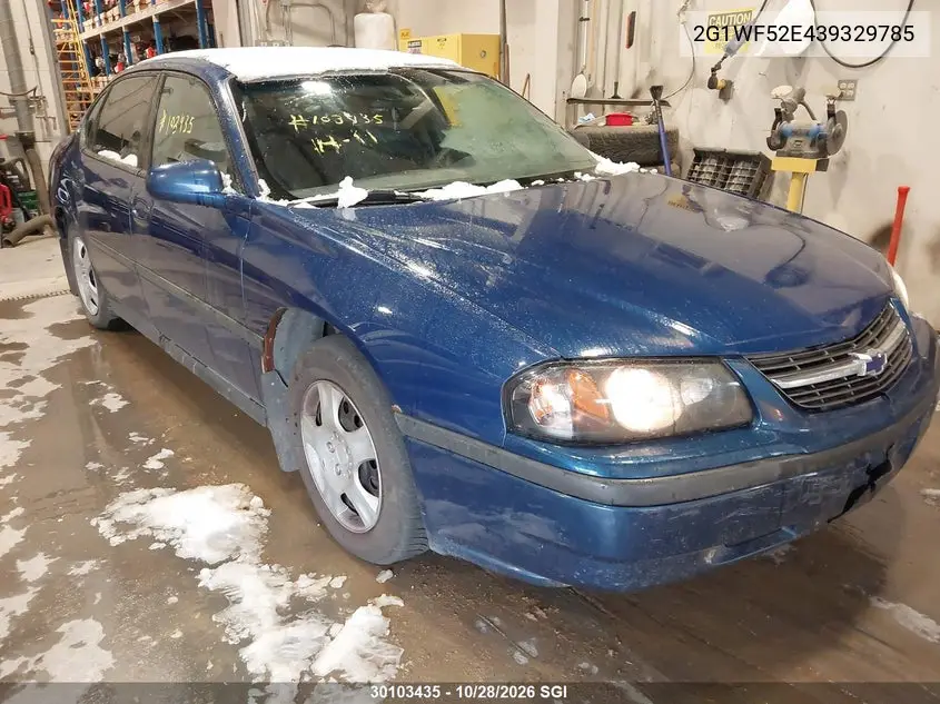 CHEVROLET IMPALA 2003, VIN 2G1WF52E439329785