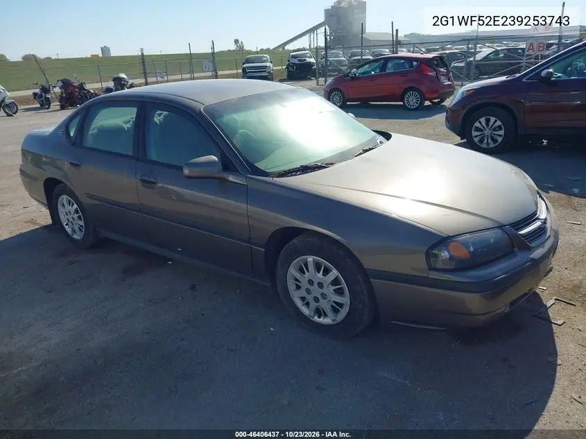 CHEVROLET IMPALA 2003, VIN 2G1WF52E239253743