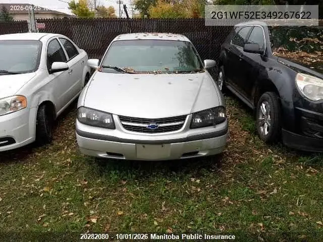 2004 CHEVROLET IMPALA VIN 2G1WF52E349267622 — фото 12