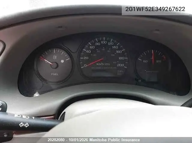 2004 CHEVROLET IMPALA VIN 2G1WF52E349267622 — фото 7