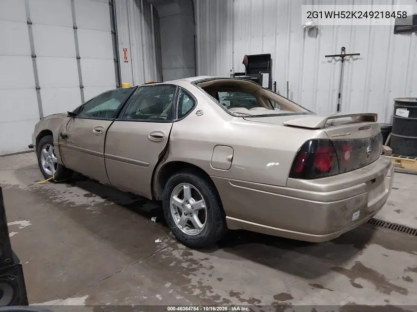 2004 CHEVROLET IMPALA VIN 2G1WH52K249218458 — фото 3