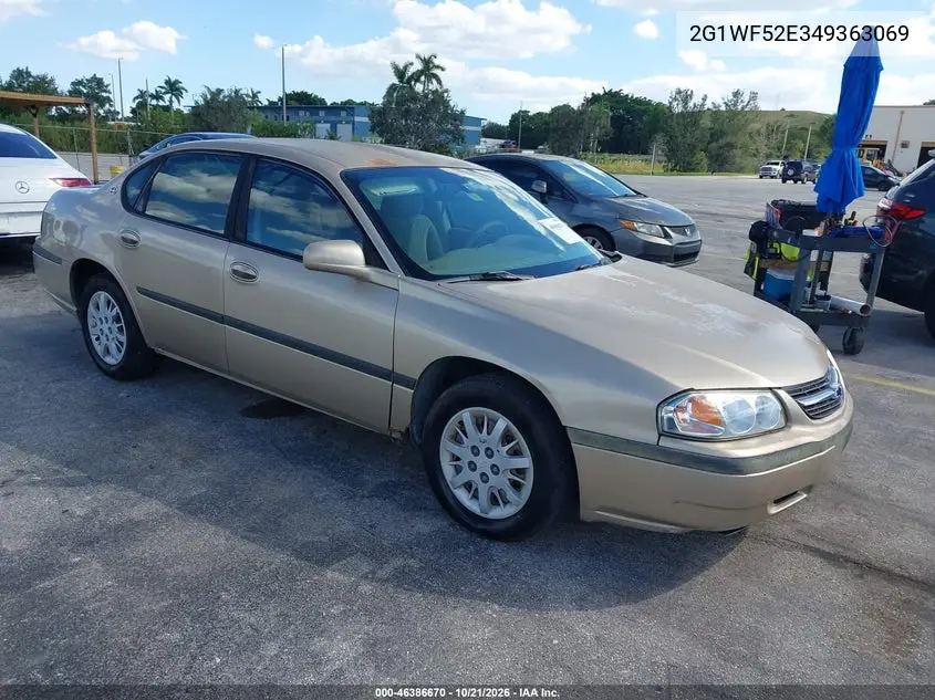 CHEVROLET IMPALA 2004, VIN 2G1WF52E349363069