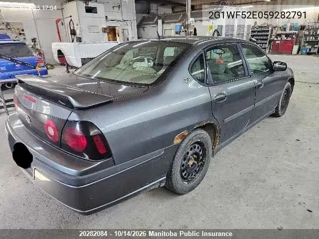 2005 CHEVROLET IMPALA VIN 2G1WF52E059282791 — фото 4