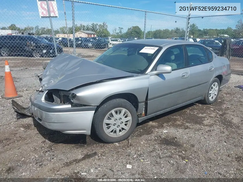 2005 CHEVROLET IMPALA VIN 2G1WF52E959234710 — фото 2