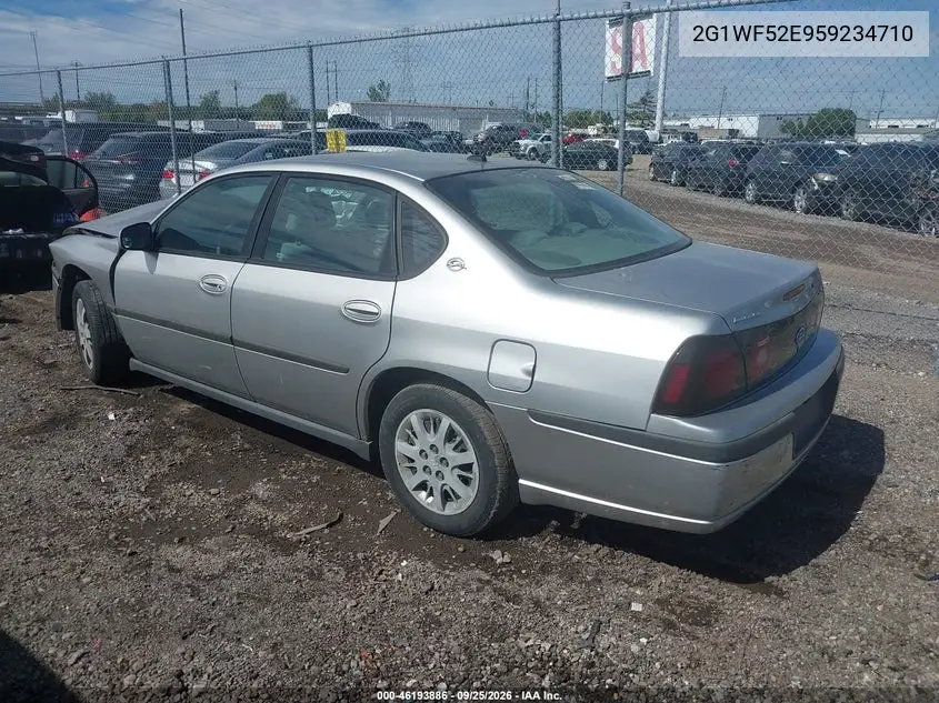 2005 CHEVROLET IMPALA VIN 2G1WF52E959234710 — фото 3