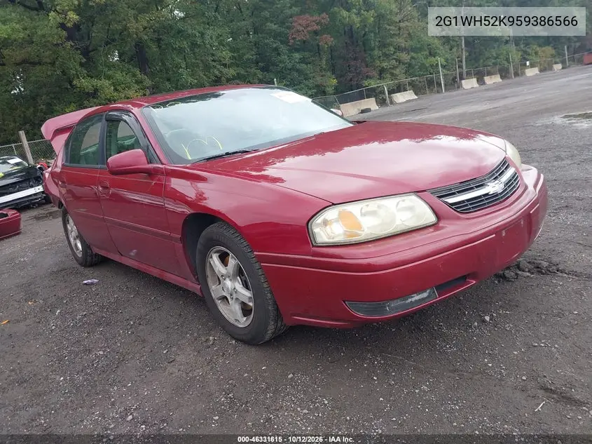 CHEVROLET IMPALA 2005, VIN 2G1WH52K959386566