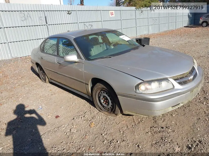 CHEVROLET IMPALA 2005, VIN 2G1WF52E759327919