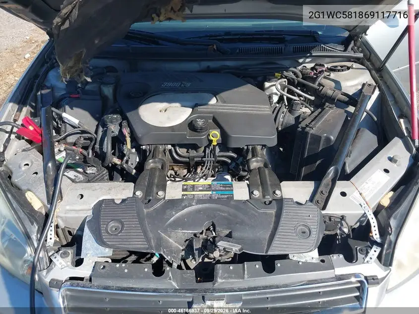 2006 CHEVROLET IMPALA VIN 2G1WC581869117716 — фото 10