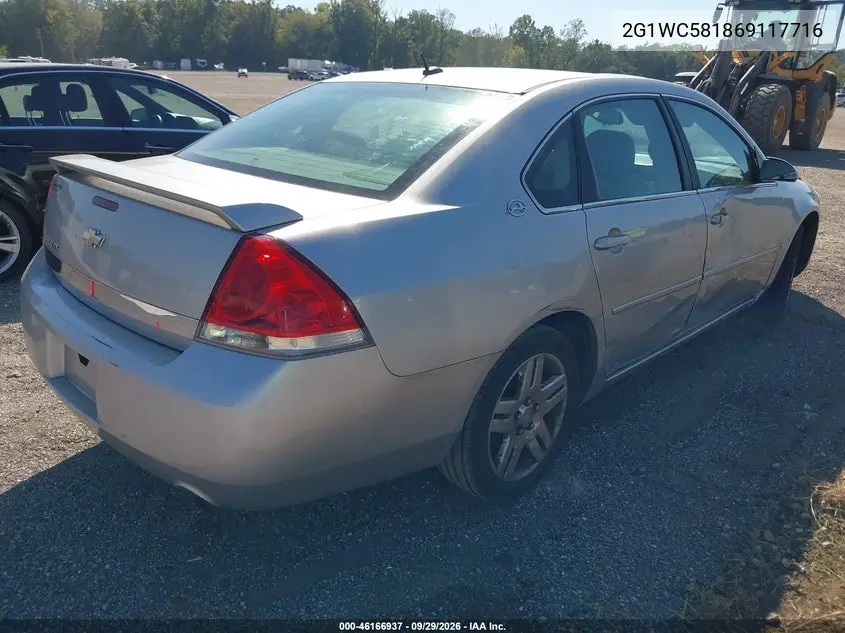 2006 CHEVROLET IMPALA VIN 2G1WC581869117716 — фото 4