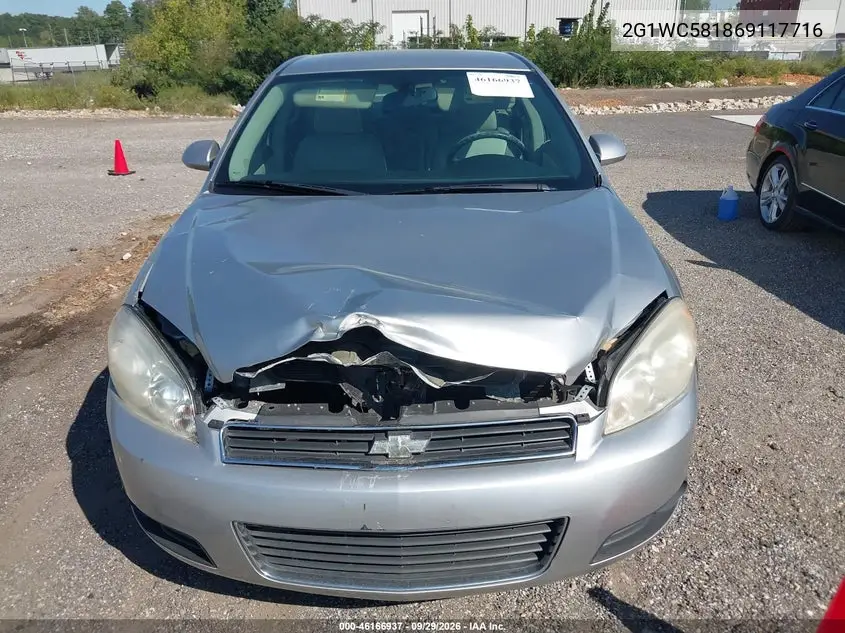 2006 CHEVROLET IMPALA VIN 2G1WC581869117716 — фото 6