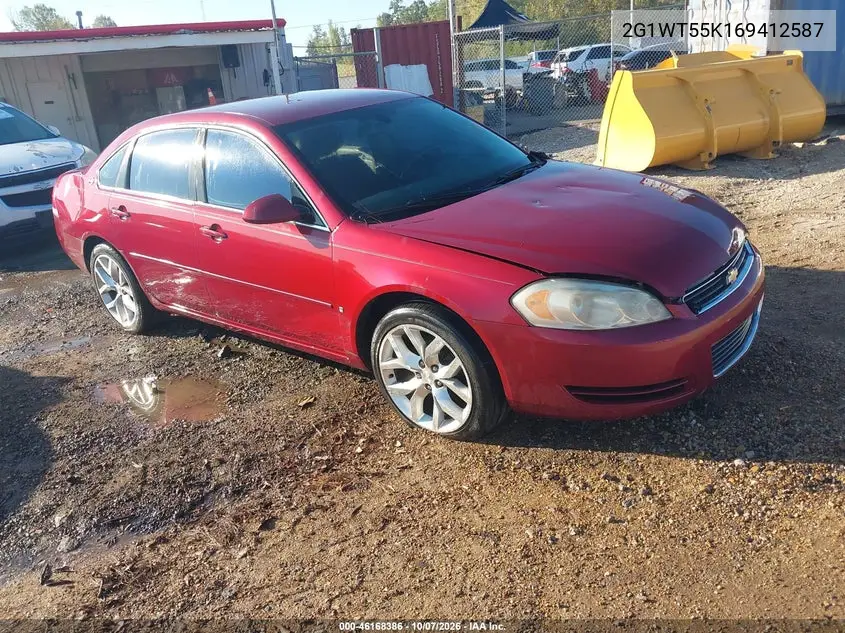 CHEVROLET IMPALA 2006, VIN 2G1WT55K169412587