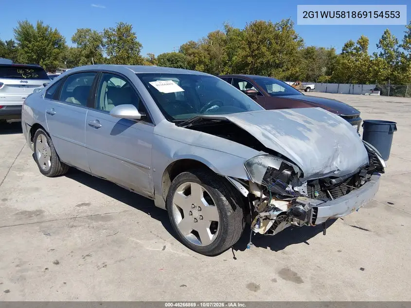 CHEVROLET IMPALA 2006, VIN 2G1WU581869154553
