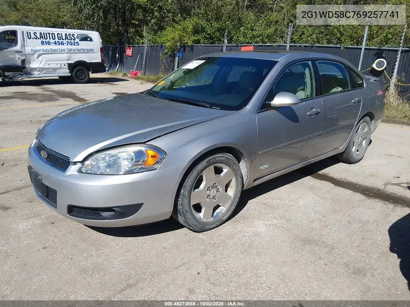 2006 CHEVROLET IMPALA VIN 2G1WD58C769257741 — фото 2