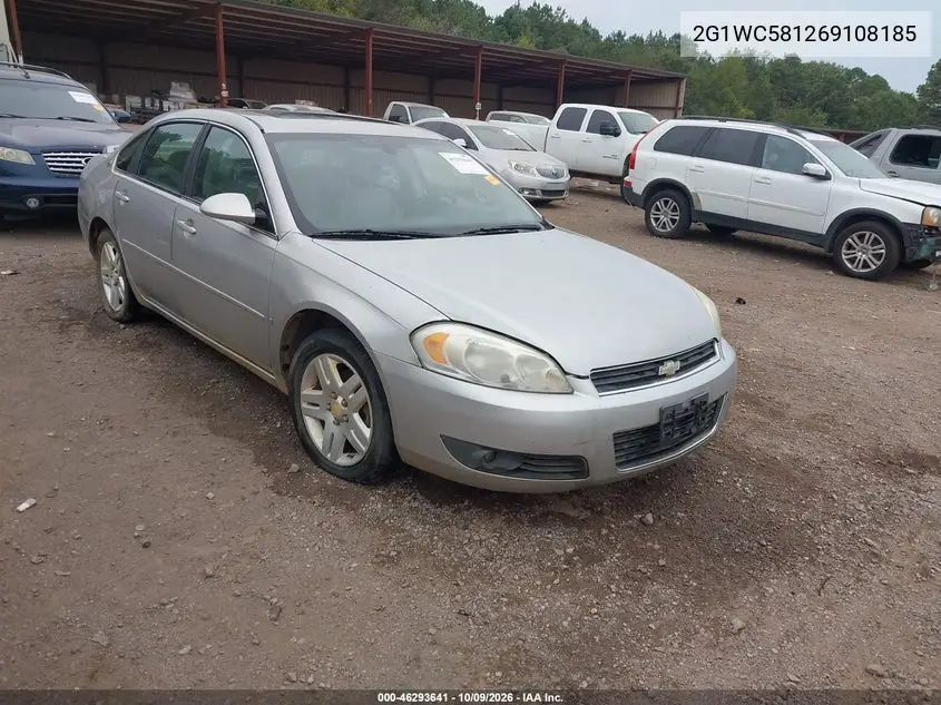 CHEVROLET IMPALA 2006, VIN 2G1WC581269108185