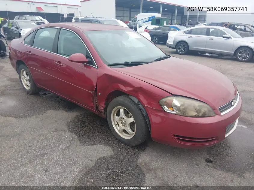 CHEVROLET IMPALA 2006, VIN 2G1WT58K069357741