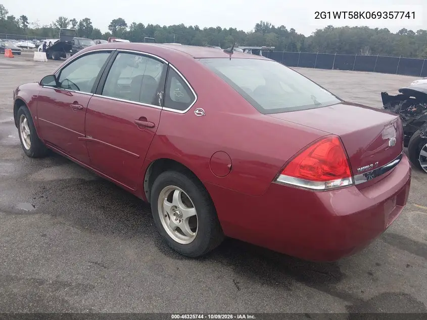 2006 CHEVROLET IMPALA VIN 2G1WT58K069357741 — фото 3