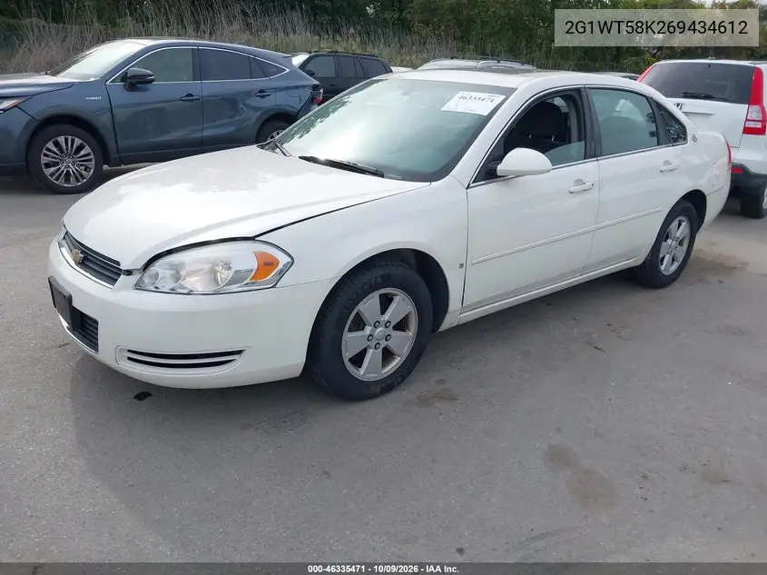 2006 CHEVROLET IMPALA VIN 2G1WT58K269434612 — фото 2