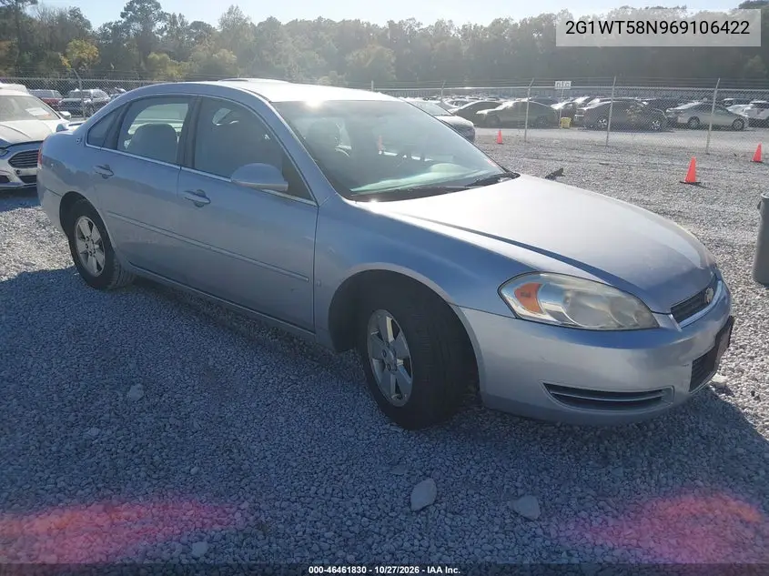 CHEVROLET IMPALA 2006, VIN 2G1WT58N969106422