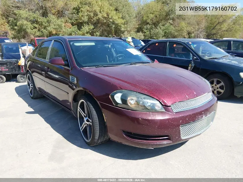 CHEVROLET IMPALA 2007, VIN 2G1WB55K179160702