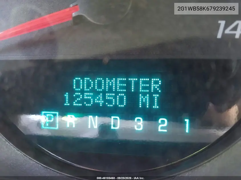 2007 CHEVROLET IMPALA VIN 2G1WB58K679239245 — фото 15