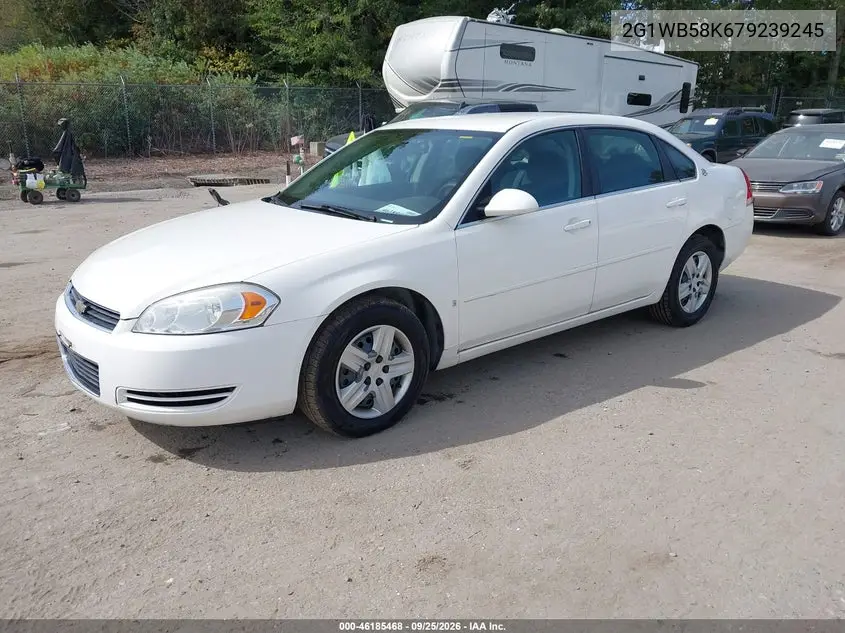 2007 CHEVROLET IMPALA VIN 2G1WB58K679239245 — фото 2
