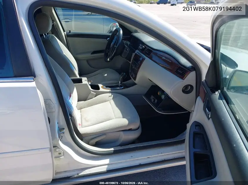 2007 CHEVROLET IMPALA VIN 2G1WB58K079194402 — фото 5