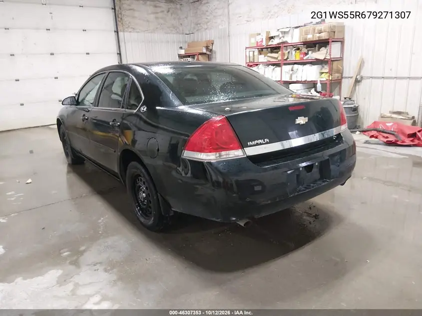 2007 CHEVROLET IMPALA VIN 2G1WS55R679271307 — фото 3