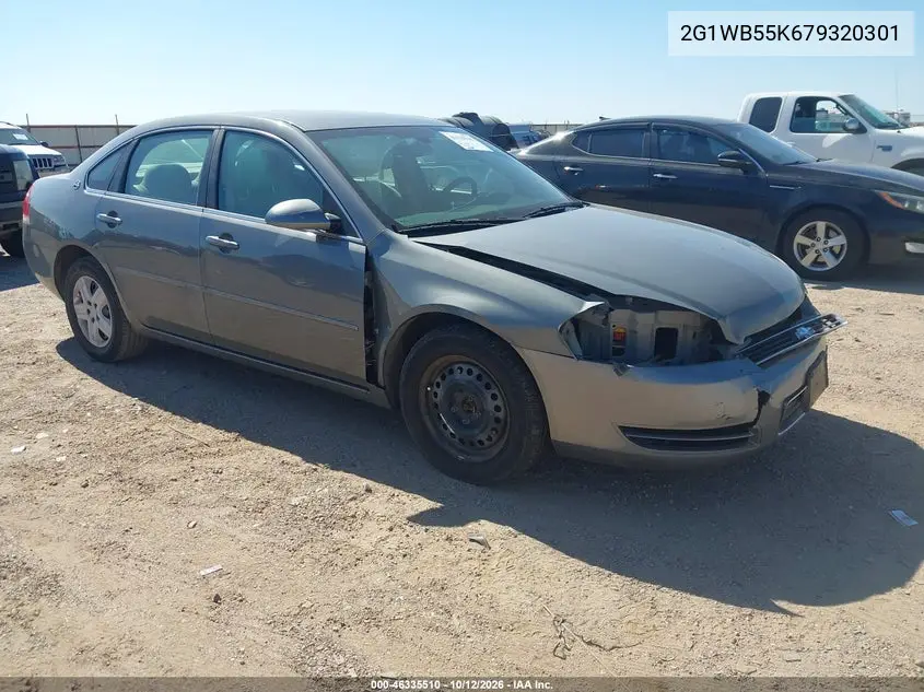 CHEVROLET IMPALA 2007, VIN 2G1WB55K679320301