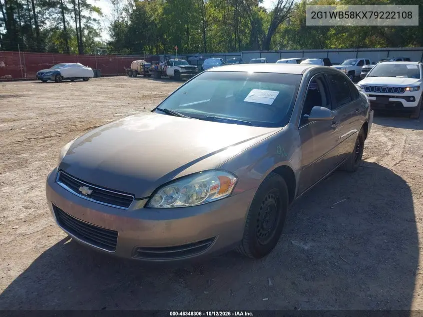 2007 CHEVROLET IMPALA VIN 2G1WB58KX79222108 — фото 2