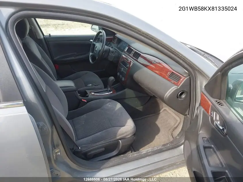 2008 CHEVROLET IMPALA VIN 2G1WB58KX81335024 — фото 5