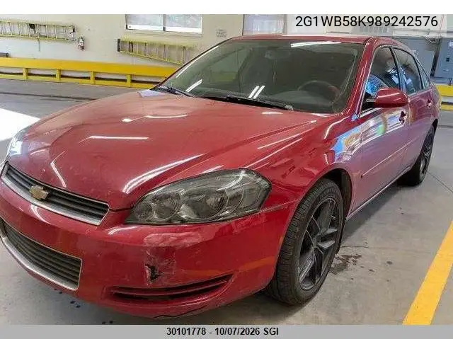 2008 CHEVROLET IMPALA VIN 2G1WB58K989242576 — фото 2