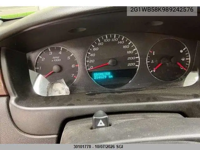 2008 CHEVROLET IMPALA VIN 2G1WB58K989242576 — фото 7