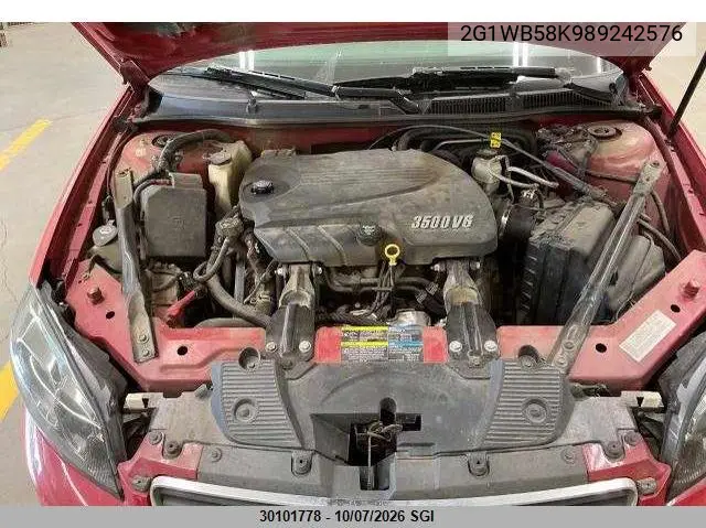 2008 CHEVROLET IMPALA VIN 2G1WB58K989242576 — фото 8